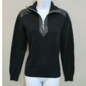 Ralph Lauren Sweater Size Small Leather Shoulders